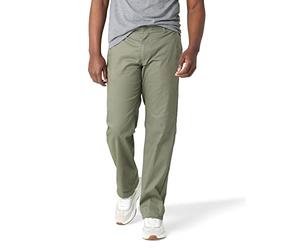 Lee Men's Performance Series Extreme Comfort Straight Fit Pant, Muted Olive, 38W x 34L