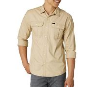 Lee Men's Working West Relaxed Fit Long Sleeve Shirt, NY Safari, Small