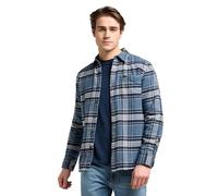 Lee Mercantile Shirt, Plaid Bleu Vintage, L Hommes