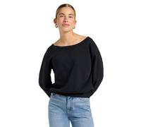 Lee Off Shoulder SWS Maillot de survêtement, Noir Union, S Femme