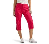 Lee Pantalon Capri Cargo Ultra Luxueux et Confortable, Magenta Chaud, 40 Femme