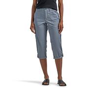Lee Ultra Lux Comfort with Flex-to-go Cargo Capri Pant Pantalons, Gris Technique, 40 Femme