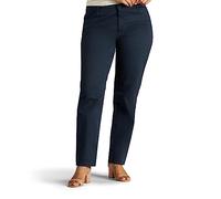 Lee Pantalon coupe droite pour femme Coupe décontractée - Bleu - 44 court