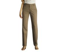 Lee Pantalon Coupe droite pour femme – Coupe décontractée – Marron – 42 Longue