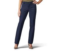 Lee Wrinkle Free Relaxed Fit Straight Leg Pant Pantalons, Bleu impérial, 50 Femme