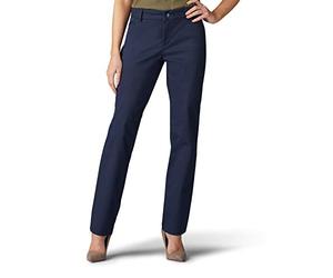 Lee Pantalon Droit sans Plis pour Femme Coupe décontractée, Bleu impérial, 50