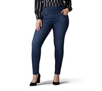 Lee Plus Size Sculpting Slim Fit Skinny Leg Pull on Jean, Glissement de Terrain, 48 Femmes