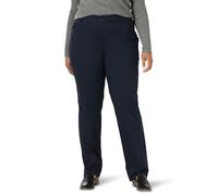 Lee Plus Size Wrinkle Free Relaxed Fit Straight Leg Pant Pantalons, Bleu Roi, 48 Große Größen Lang Femme