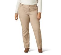 Lee Plus Size Wrinkle Free Relaxed Fit Straight Leg Pant Pantalons, Flax, 44 Femme