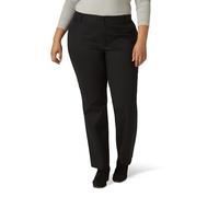 Lee Plus Size Wrinkle Free Relaxed Fit Straight Leg Pant Pantalons, Noir, 54 Femme