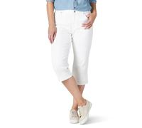 Lee Relaxed Fit Capri Jean, Blanc, 48 Femme