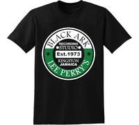 Lee Scratch Perry T-Shirt Ark Recording Studio Reggae Vinyl Records 45' Tees Unisex Men Shirt Black XL