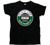 Lee Scratch Perry T-Shirt Ark Recording Studio Reggae Vinyl Records 45'S Men's Black S