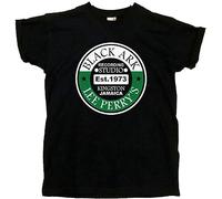 Lee Scratch Perry T-Shirt Black Ark Recording Studio Reggae Vinyl Records 45'S M