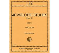 Lee Sebastian 40 Melodic Studies, Op. 31, Volume 1 (Nos. 1-22) - Cello solo edited by Leonard Rose