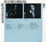 LEE/SOLAL,MARTIAL KONITZ - LIVE AT THE BERLIN JAZZ DAYS 1980 VINYL LP NEUF