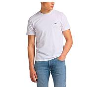 Lee SS Patch Logo Tee T-Shirts, White, L Homme