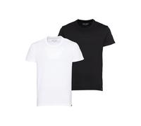 Lee Twin Pack Crew T-shirt Homme, Noir/Blanc, XL (Lot de 2)