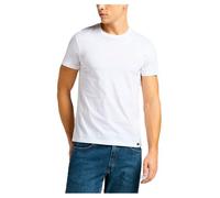 Lee Twin Pack Crew T-shirt Homme, Blanc, XL