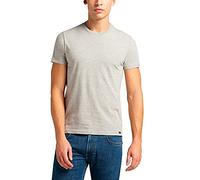 Lee Twin Pack Crew T-shirt Homme, Greymele Navy, M