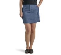 Lee Ultra Lux Comfort avec Jupe-Short Cargo Flexible pour Femme, Chambray, 40