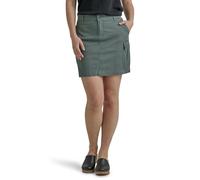 Lee Ultra Lux Comfort with Flex-to-go Cargo Skort Jupe-Short, Vert Vif, 42 Femme