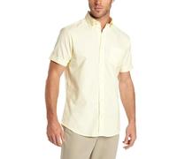 Lee Uniforms Chemise Oxford à Manches Courtes pour Homme, Jaune, Taille L