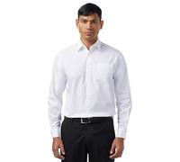 Lee Uniforms Men's Long Sleeve Dress Shirt, White, Small