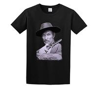 Lee Van Cleef Western Actor Movie Cotton The Bad Unisex 100% Cotton Short-Sleeve T-Shirts Black S