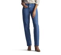 Lee Women's Missy Relaxed Fit All Cotton Straight Leg Jean, Aero, 10