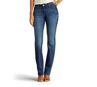 LEE Women's Modern Series Curvy Fit Bootcut Jean with Hidden Pocket, Majestic, 12 Short