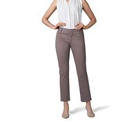Lee Women's Petite Relaxed Fit All Day Straight Leg Pant, Falcon Brown, 16 Short Petite