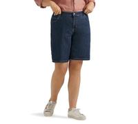 Lee Women's Plus Size Relaxed-Fit Bermuda Short, Lagoon, 22W Medium