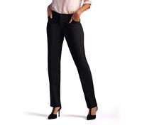 LEE Women's Relaxed Fit All Day Straight Leg Pant, Black, 6