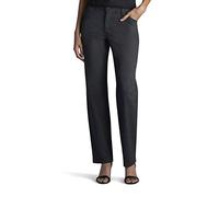 LEE Women's Relaxed Fit All Day Straight Leg Pant, Charcoal Heather, 6 Short