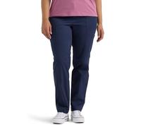 Lee Women's Size Ultra Lux Comfort with Flex-to-Go Utility Pant, Mood Indigo, 28 Plus