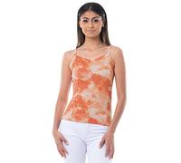 Lee Women's Slim-fit Thin Strap Tank, Orange Tie Dye, 3X