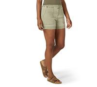 Lee Women's Ultra Lux High-Rise Pull-On Utility Short, Brindle, 4