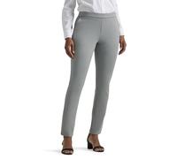 Lee Women's Ultra Lux Mid Rise Slim Fit Ankle Pant, Dover Gray, 10