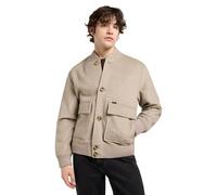 Lee Wool Bomber Jacket Veste, Gris chiné Chaud, S Hommes
