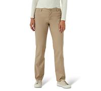 Lee Wrinkle Free Relaxed Fit Straight Leg Pant Pantalons, Lin, 36 Femme