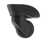 Leeadwaey 1 paire de roulettes pivotantes A20 silencieuses pour valise, bagages de rechange pour voyage, Noir , 48x41x97mm