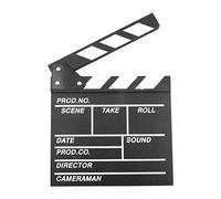Leeadwaey Clap de cinéma en bois pour scène d'action - S, noir