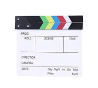 Leeadwaey Clap de film en bois pour réalisateur - L, coloré