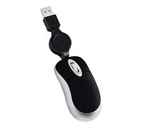 Leeadwaey Computer Ultra-Lightweight Mouse Mini Wired Small Hand Optical Telescopic Retractable Ergonomic Design Gaming Mice for Black