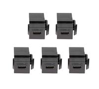Leeadwaey Connecteur USB C type C Keystone Jack pour plaque murale Panneau de sortie Noir