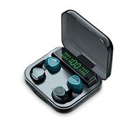 Leeadwaey Earbuds IPX7 Waterproof Display Earphones Noise Reduction Sound Smart Headset Bluetooth-Compatible Type-C Portable Headphones