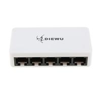 Leeadwaey Hub de commutation réseau LAN Ethernet 5 ports 10/100 m pour routeurs de bureau