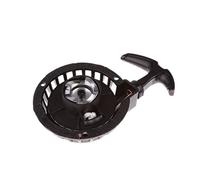 Leeadwaey Lanceur de démarreur à tirette en aluminium pour mini Pocket Bike ATV 47cc 49cc Noir
