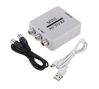 Leeadwaey Mini adaptateur RCA Cvsb AV vers RF 67,25 MHz 61,25 MHz Vidéo Audio TV Signal Switch